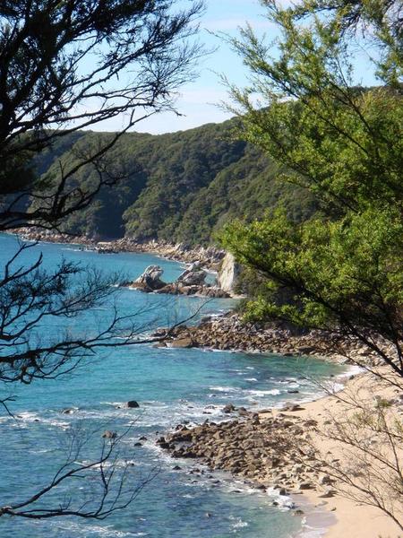 Kustremsan på Abel Tasman Coast Track