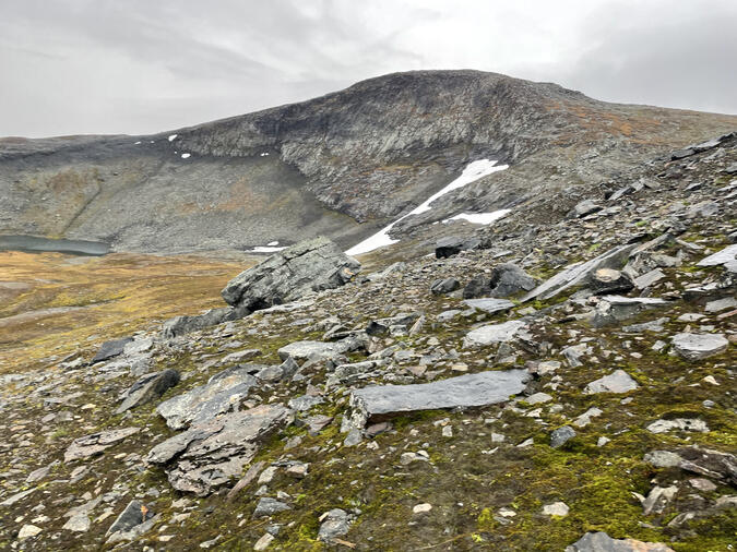 På väg upp mot Ekorrhammaren